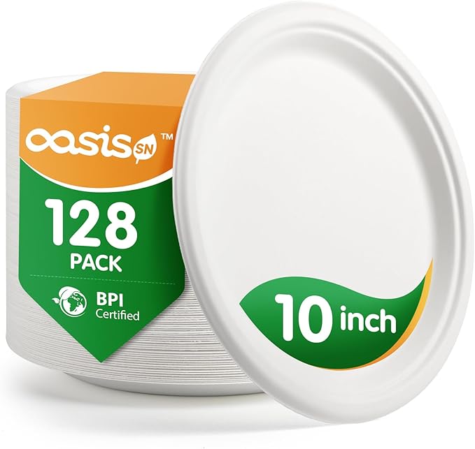  , - Compostable Paper Plates, Heavy-Duty by Unknown