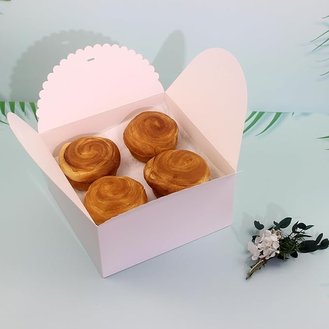 8"x 8"x 4" White Gift Boxes - Image 5