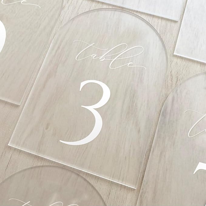 JINMURY Frosted Arch Table Numbers - Image 3