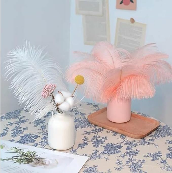YAKRUNA 30PCS White Ostrich Feathers - Image 5