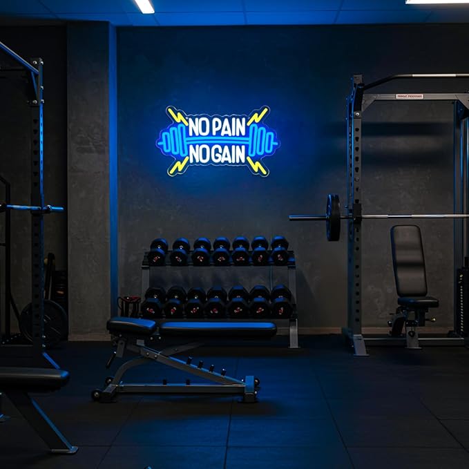No Pain No Gain Neon Sign for Gym Wall Decor, Led Sign, Neon Lights for Bedroom - Image 6