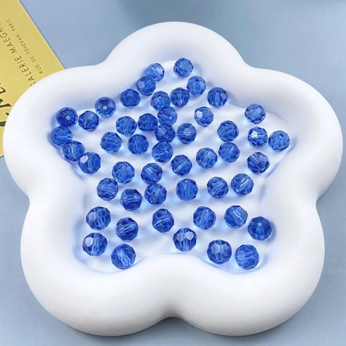 400 PCS 4mm Crystal Glass Beads Round Multiple Faceted Loose Spacer Glass Beads - Image 6