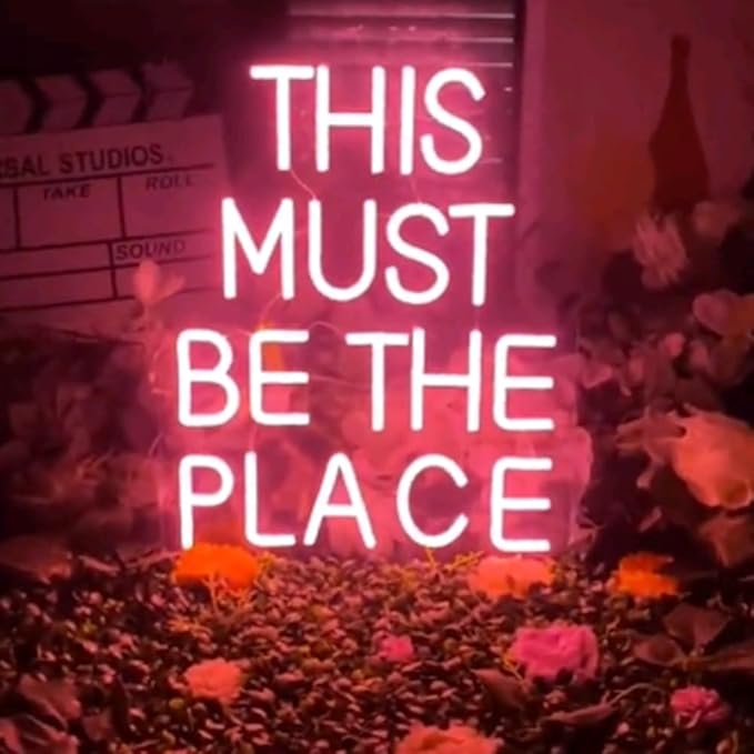 This Must Be The Place Neon Sign Custom Neon Sign Led Light Bar Pub Sign Home by BELISAMA