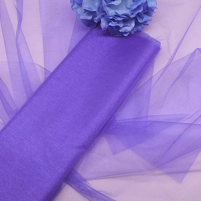 Crystal Organza Tulle Sheer Fabric Backdrop Curtains - Image 2
