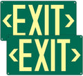 2Pack Photoluminescent Exit Sign Green by Bmytoo