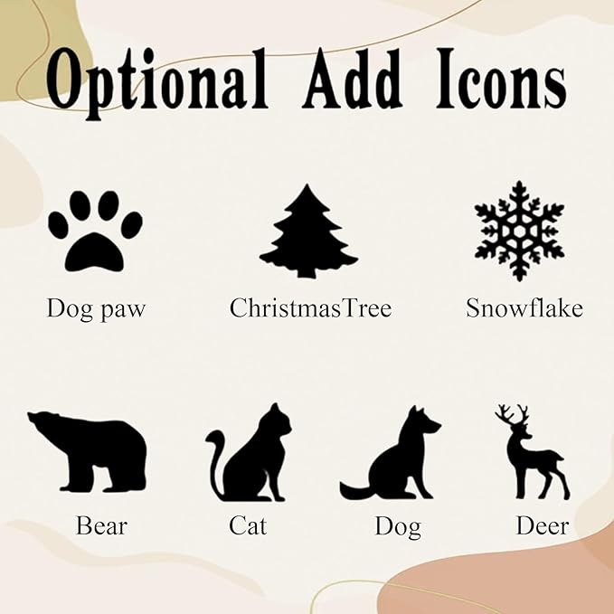 1Pcs Personalized Christmas Stocking Name Tags Custom Wooden Stocking Name Tag - Image 3