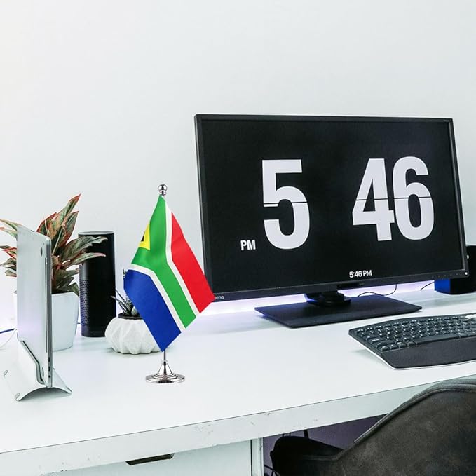 South Africa Flag South African Flags, Small Mini South African Desk Flag - Image 5