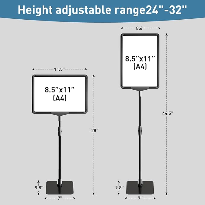 Sign Holder Stand 8.5 x 11, Sign Stand - Image 2