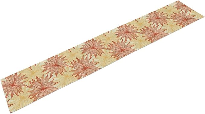 Autumn Chrysanthemum Table Runner, Vintage Modern Geometric Floral Boho Table - Image 9