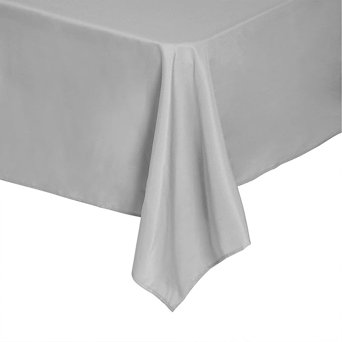 Rectangle Tablecloth 90x132 inch Washable Polyester Fabric Table Cloth - Image 5