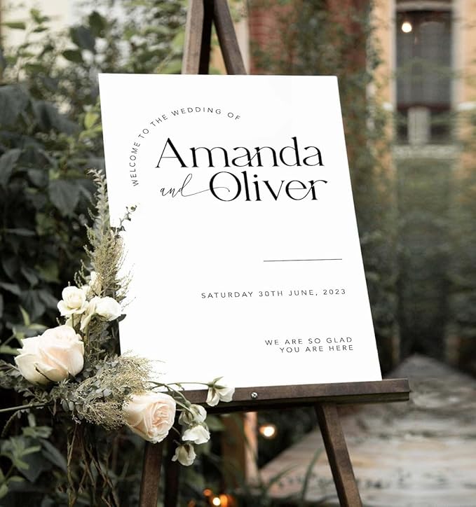 Minimalist Modern Wedding Welcome Sign - Image 3