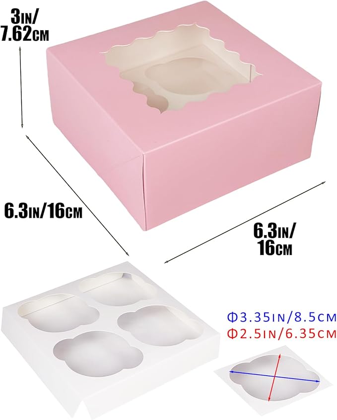 Bakepacker Auto-pop up 4 Cupcake Boxes - Image 4