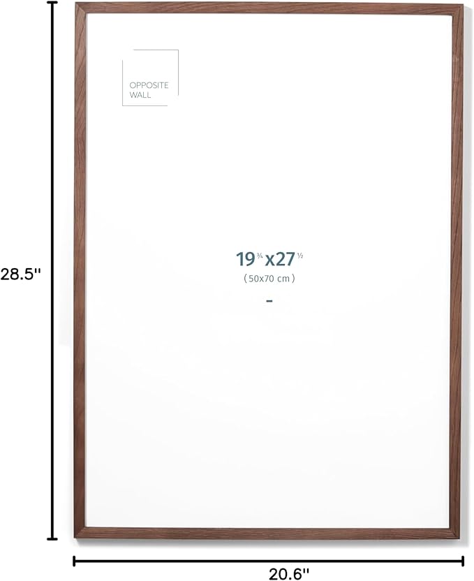Opposite Wall - 50x70 cm - Dark Oak Wood Picture Frame - Lightweight, Versatile - Image 9
