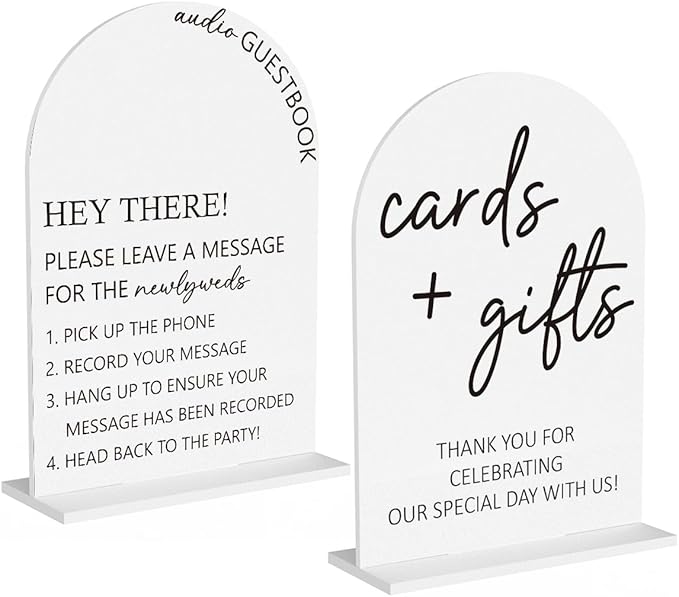 2Pcs Audio Guest Book Sign Cards and Gifts Sign by Unknown