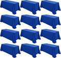12 Packs 90 x 132 Inch Tablecloth, Royal Blue Polyester Table Cloth by fani