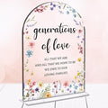 Wedding Sign，Genrations of Love Sign, Wedding Supplies 5x7 Inch, Kids Wedding by Unknown