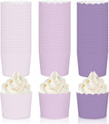 Whaline 120Pcs Purple Paper Baking Cups Scalloped Edge Cupcake Wrappers by Whaline