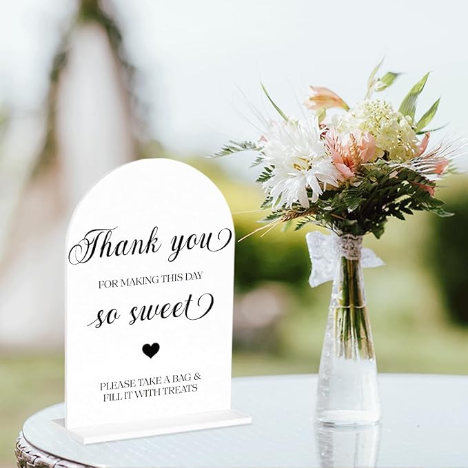 Candy Bar Sign, Dessert Table Sign, Wedding Engagement Bridal Shower Decor fo - Image 4