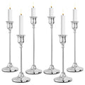 CHILL RECIPE Silver Taper Candle Stick Holders Tall Candle Holder, Vintage by Unknown