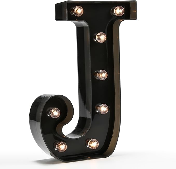 Light Up Black Alphabet Marquee Letters Sign LED Marquee Number Lights Sign by OYCBUZO