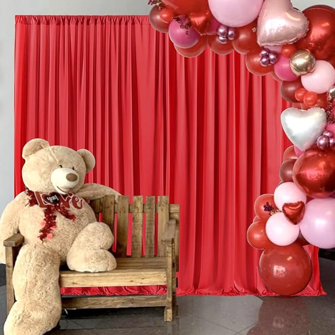 AK TRADING CO. 10 feet Wide x 12 feet Long IFR Polyester Backdrop Drapes - Image 4