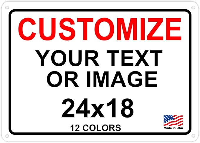 AV Grafx Custom Metal Signs, Professional, Customizable, UV Resistant, Made in by avgrafx