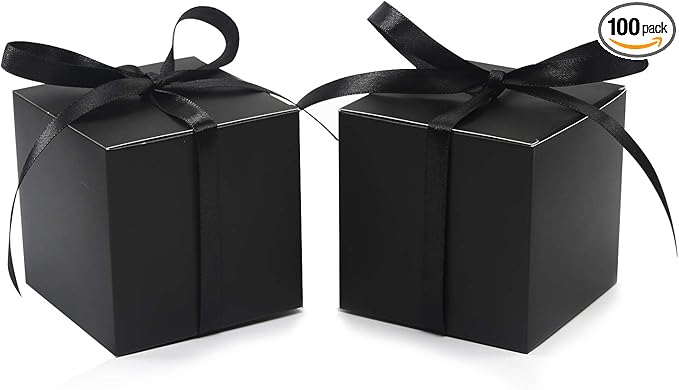 COTOPHER 100pcs Small Gift Boxes, Favor Boxes 2x2x2 inches Paper Gift Boxes by COTOPHER