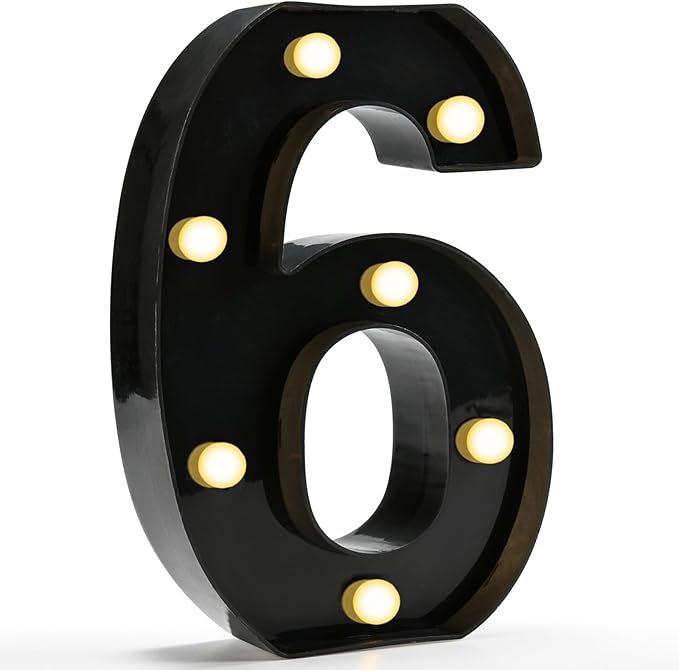 Pooqla Decorative Led Light Up Number Letters by Pooqla
