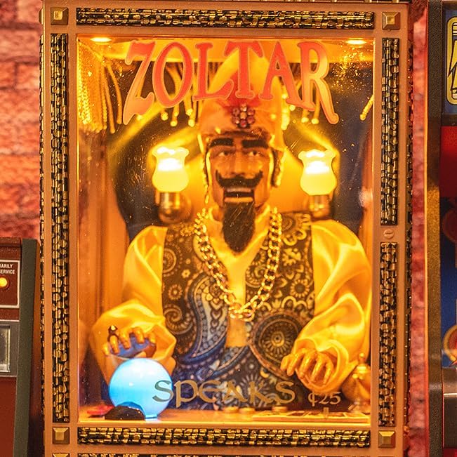 New Wave Toys Zoltar Speaks Mini Replica Fortune Teller Machine, Fully Animated - Image 4
