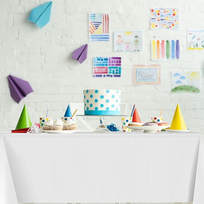 MASHAN 48 Pack Christmas Tablecloth Bulk, Rectangle Italian Theme Table Covers - Image 5