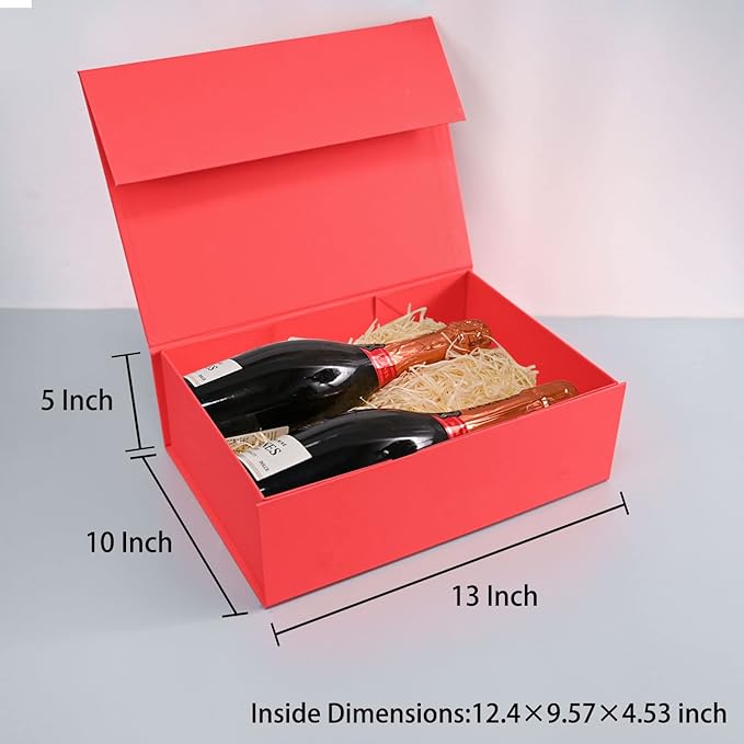 LIFELUM Christmas Gift Boxes 5 Pack 13.85 x 8.35 x 4.45 inch Christmas Gift - Image 4