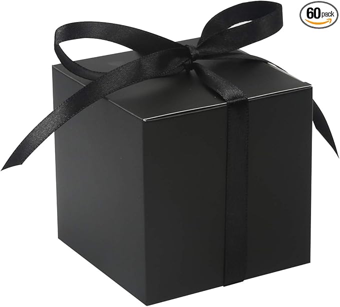 COTOPHER 60pcs Wedding Favor Boxes, Paper Gift Boxes 3x3x3 Inches Small Gift by COTOPHER