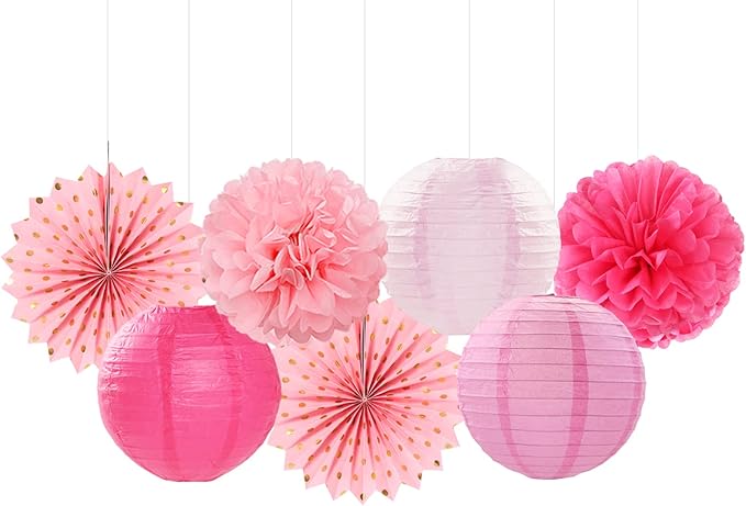 Rose Hot-Pink Party Decorations Streamers - Image 4