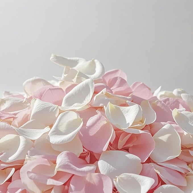 3.5 Oz Dried Rose Petals Wedding Biodegradable Petals, Natural Preservation by ZPNUZDU