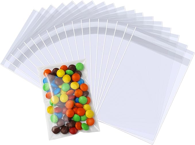PigPotParty 3"x5" Cellophane Cookie Bags Self Sealing, Party Favors, Gift by PigPotParty