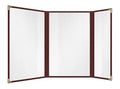 Goodsmart Restaurant Menu Covers – 25 Pack Burgundy 6 Views Trifold, by ACISuperPower