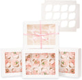 Bakepacker Auto-pop up 12 Cupcake Containers 6-Packs White Cupcakes Carrier by Bakepacker