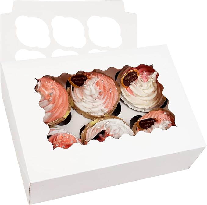 Bakepacker Auto-pop up 6 Cupcake Boxes by Bakepacker