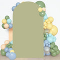 Sage Arch Cover Green Wedding Arch Stand Covers 6FT Arched Backdrop Cover by SOMUAUY