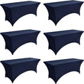 6-Pack 6ft Spandex Table Covers by Unknown