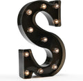 Light Up Black Alphabet Marquee Letters Sign LED Marquee Number Lights Sign by OYCBUZO