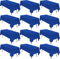 12 Pack Polyester Tablecloth 60 x 126 Inch Royal Blue Tablecloth by fani