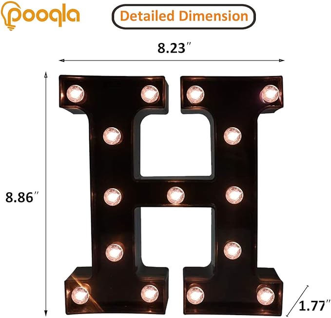 Decorative LED Illuminated Letter Marquee Sign - Image 4