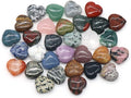 LE SKY 20 Pcs Natural Decorative Stones No Hole Heart Shape Healing Crystal by LE+SKY