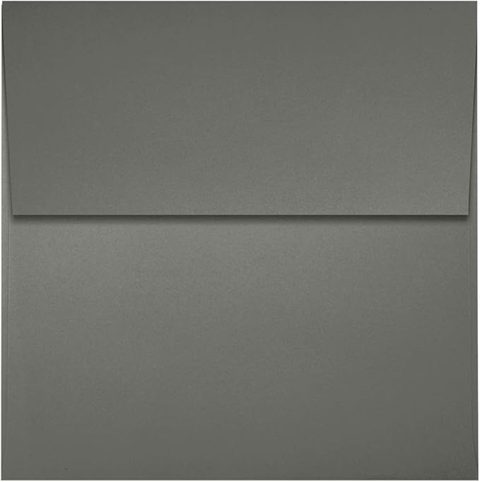 LUXPaper Square Invitation Envelopes | Peel & Press | 3 1/4" x 3 1/4" | Smoke - Image 2
