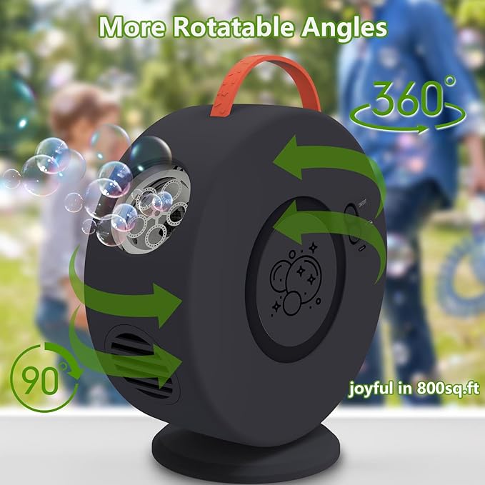 Bubble Machine for Kids Toddlers, Automatic Bubble Blower Rechargeable - Image 2