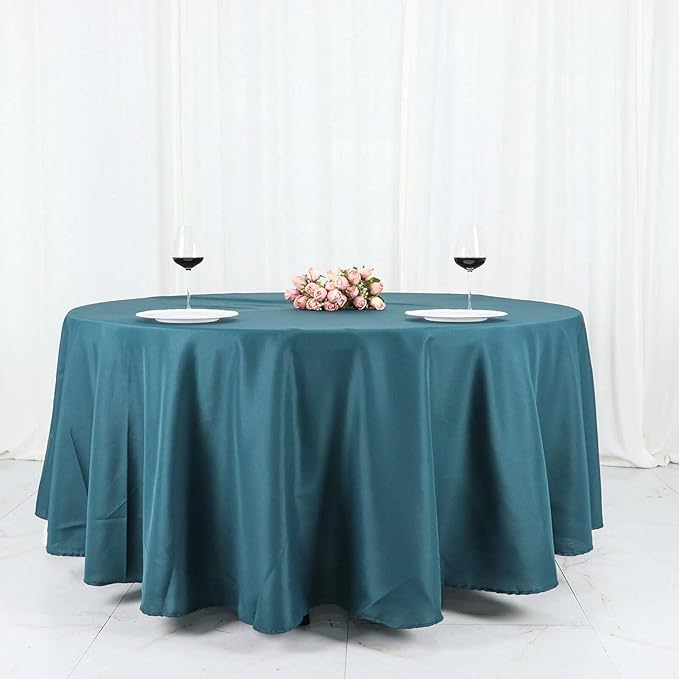 Efavormart Round Tablecloth, 108 Inch Stain & Wrinkle Resistant Washable Table - Image 9