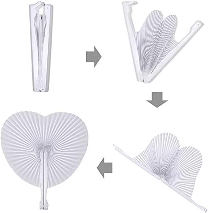 12 Packs Decorative Paper Folding Hand Fans Handheld - Image 6