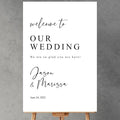 Welcome To Our Wedding Vertical Wedding Welcome Signs, Welcome Sign Wedding by Custom