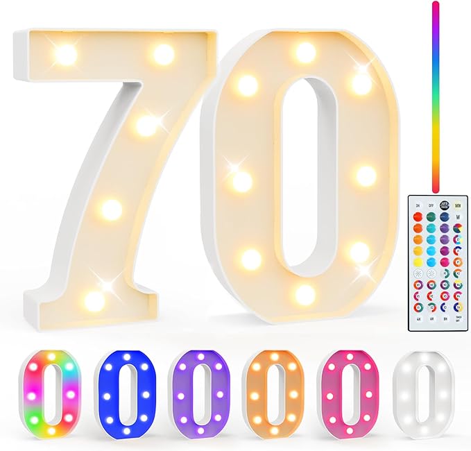 Pooqla 70th Birthday Decorations by Pooqla